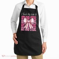 Baseball Mom Coquette Bow I Teach My To Hit And Steal Apron thumb 2