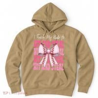 Baseball Mom Coquette Bow I Teach My To Hit And Steal Hoodie thumb 0