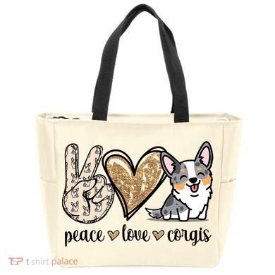 Blue Merle Corgi Gift Bag