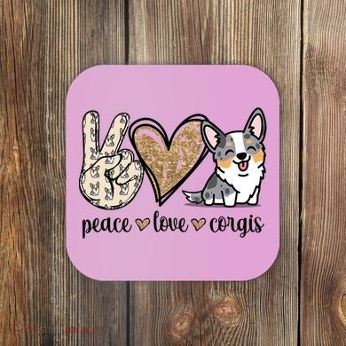 Blue Merle Corgi Gift Coaster