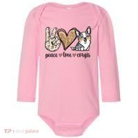 Blue Merle Corgi Gift Baby Long Sleeve Bodysuit thumb 0