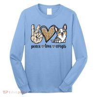 Blue Merle Corgi Gift Long Sleeve Shirt thumb 0