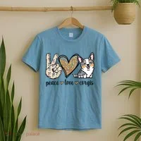 Blue Merle Corgi Gift T-Shirt thumb 2