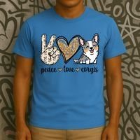 Blue Merle Corgi Gift T-Shirt thumb 3