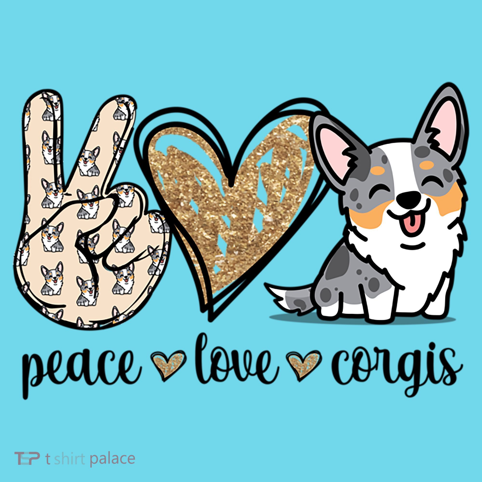 Blue Merle Corgi Gift Kids T-Shirt