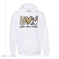 Blue Merle Corgi Gift Comfort Colors Garment-Dyed Hooded Sweatshirt thumb 0