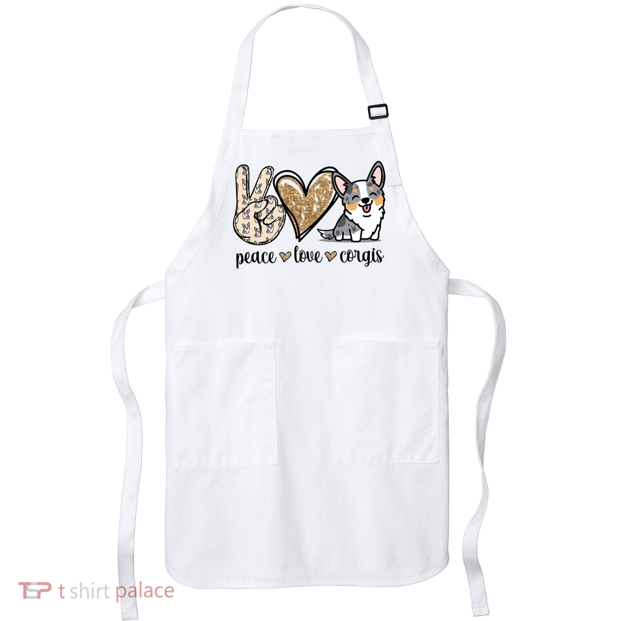 Blue Merle Corgi Gift Apron