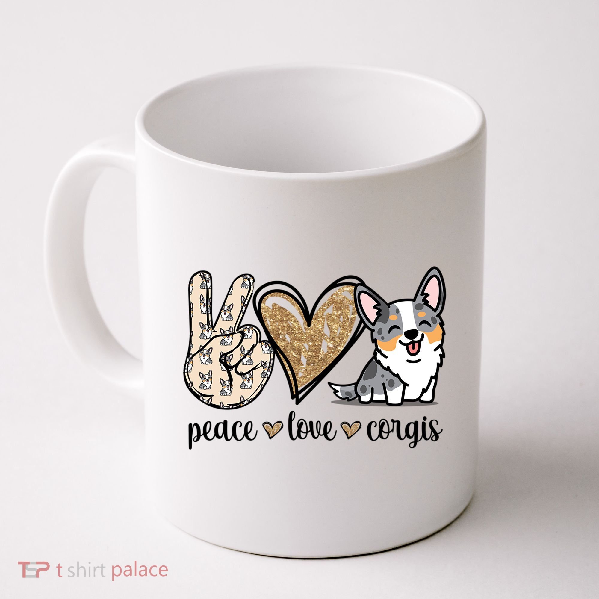 Blue Merle Corgi Gift Coffee Mug