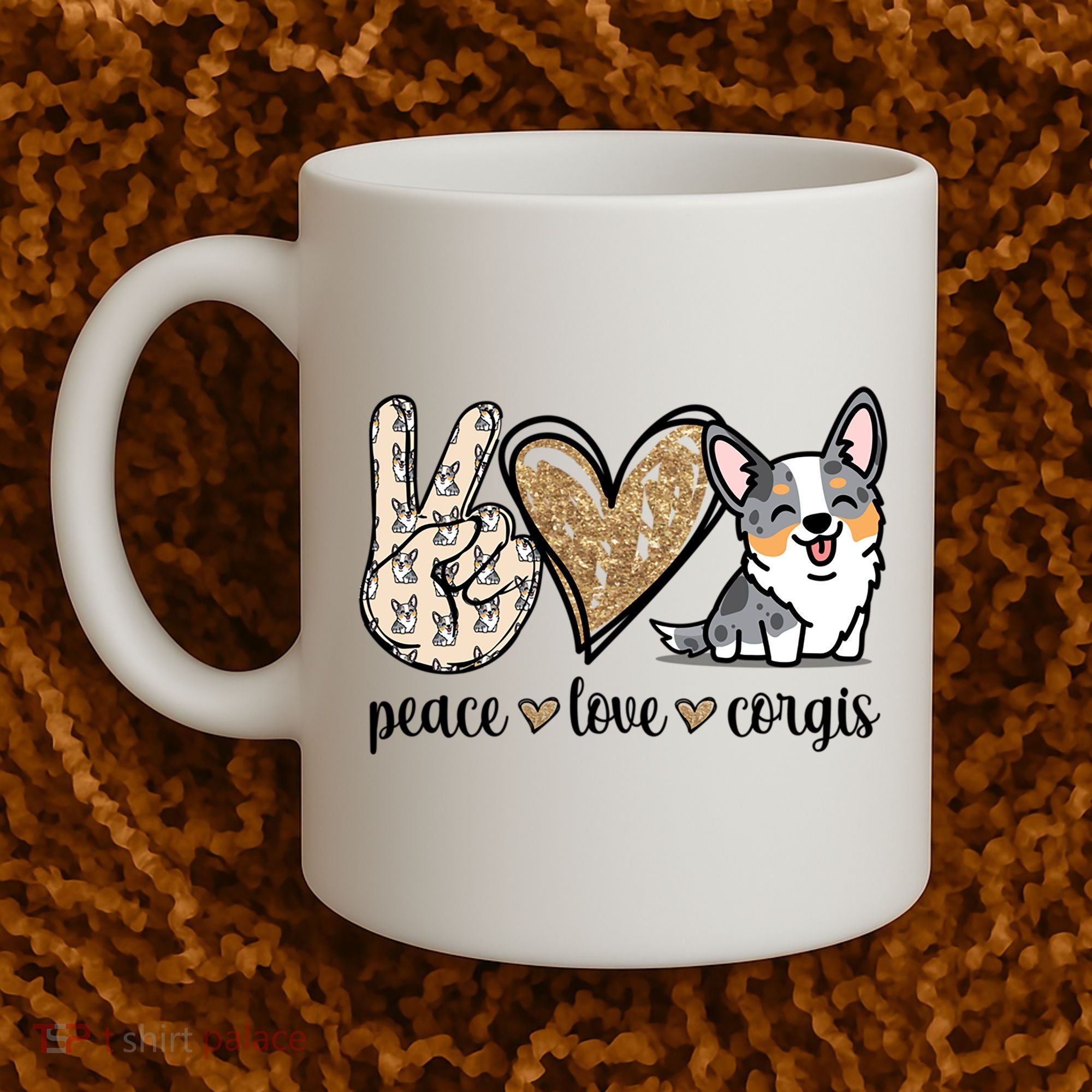 Blue Merle Corgi Gift Coffee Mug