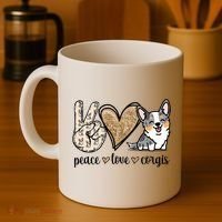 Blue Merle Corgi Gift Coffee Mug thumb 4
