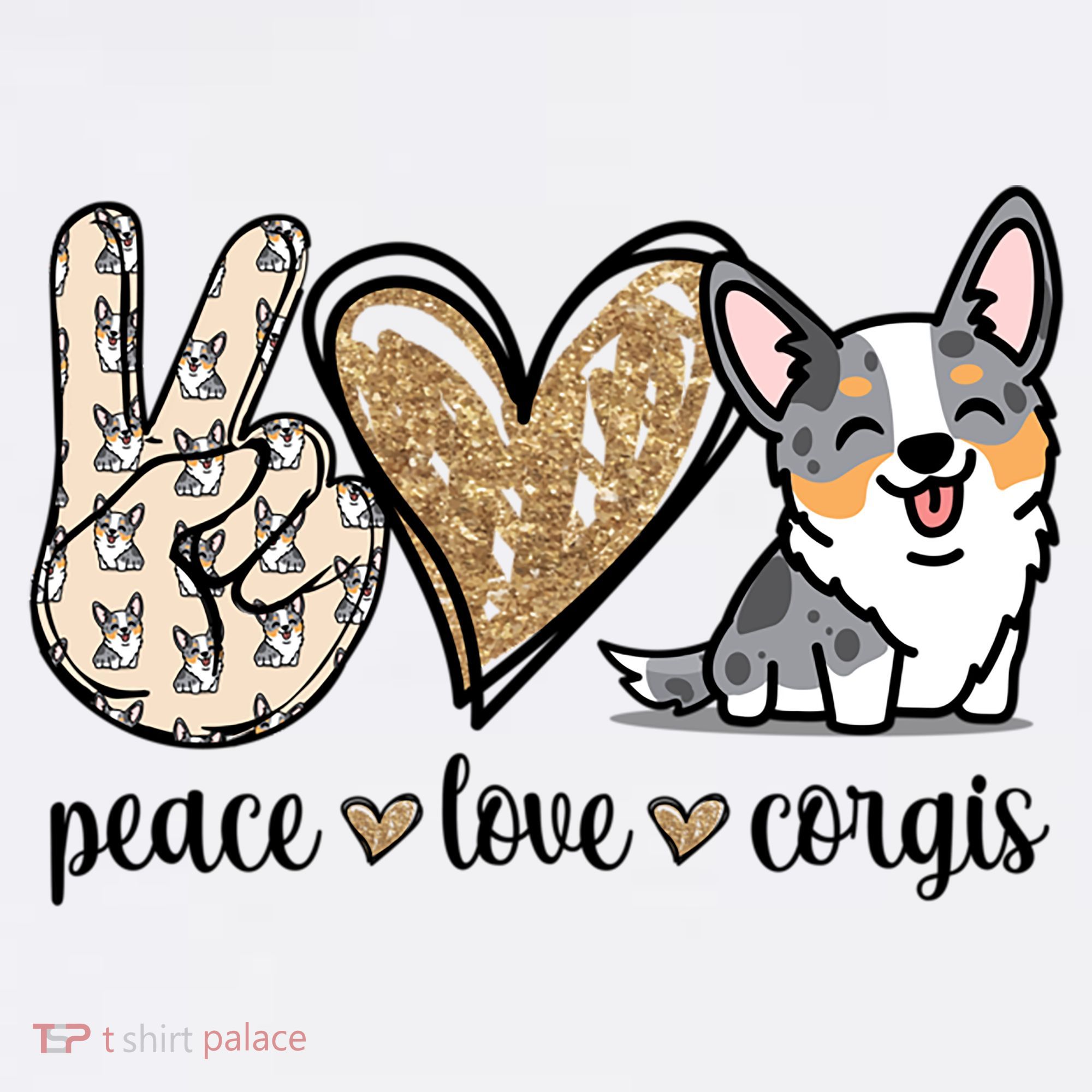 Blue Merle Corgi Gift Ladies Essential Flowy Tank