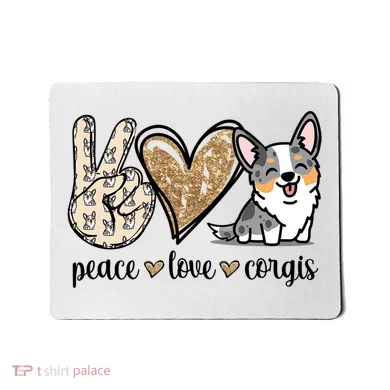Blue Merle Corgi Gift Mousepad