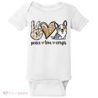 Blue Merle Corgi Gift Baby Bodysuit thumb 0
