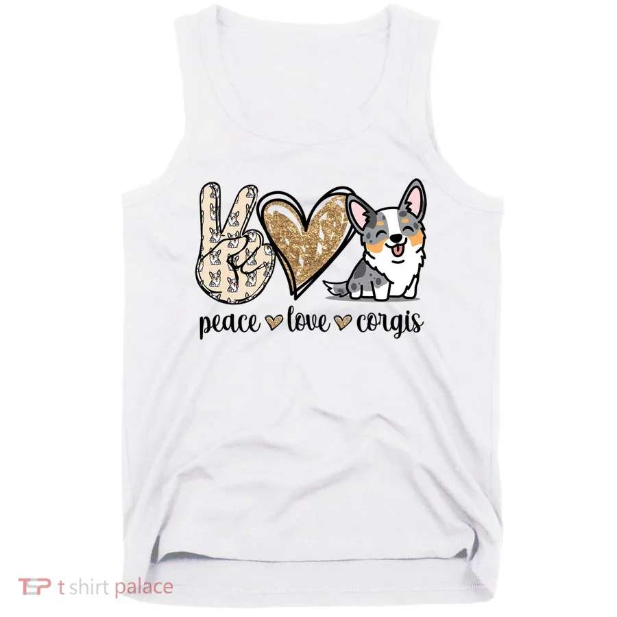 Blue Merle Corgi Gift Tank Top
