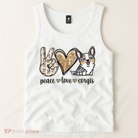 Blue Merle Corgi Gift Tank Top thumb 2