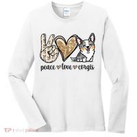 Blue Merle Corgi Gift Women's Long Sleeve Shirt thumb 0