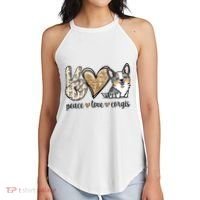 Blue Merle Corgi Gift Women's Perfect Tri Rocker Tank thumb 2