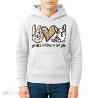 Blue Merle Corgi Gift Kids Hoodie thumb 4