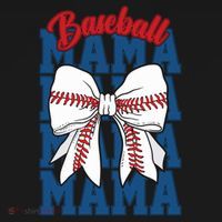 Baseball Mama Coquette Bow Game Day Baseball Mom Mother Backpack thumb 2