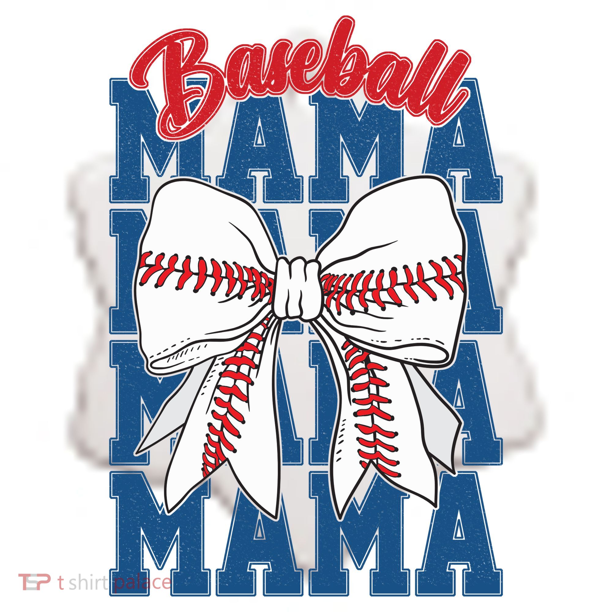 Baseball Mama Coquette Bow Game Day Baseball Mom Mother Ceramic Ornament