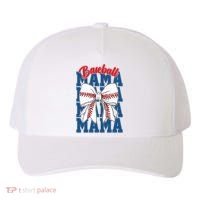 Baseball Mama Coquette Bow Game Day Baseball Mom Mother Yupoong Adult 5-Panel Trucker Hat thumb 0