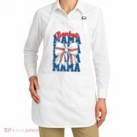 Baseball Mama Coquette Bow Game Day Baseball Mom Mother Apron thumb 2