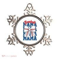 Baseball Mama Coquette Bow Game Day Baseball Mom Mother Ornament thumb 0
