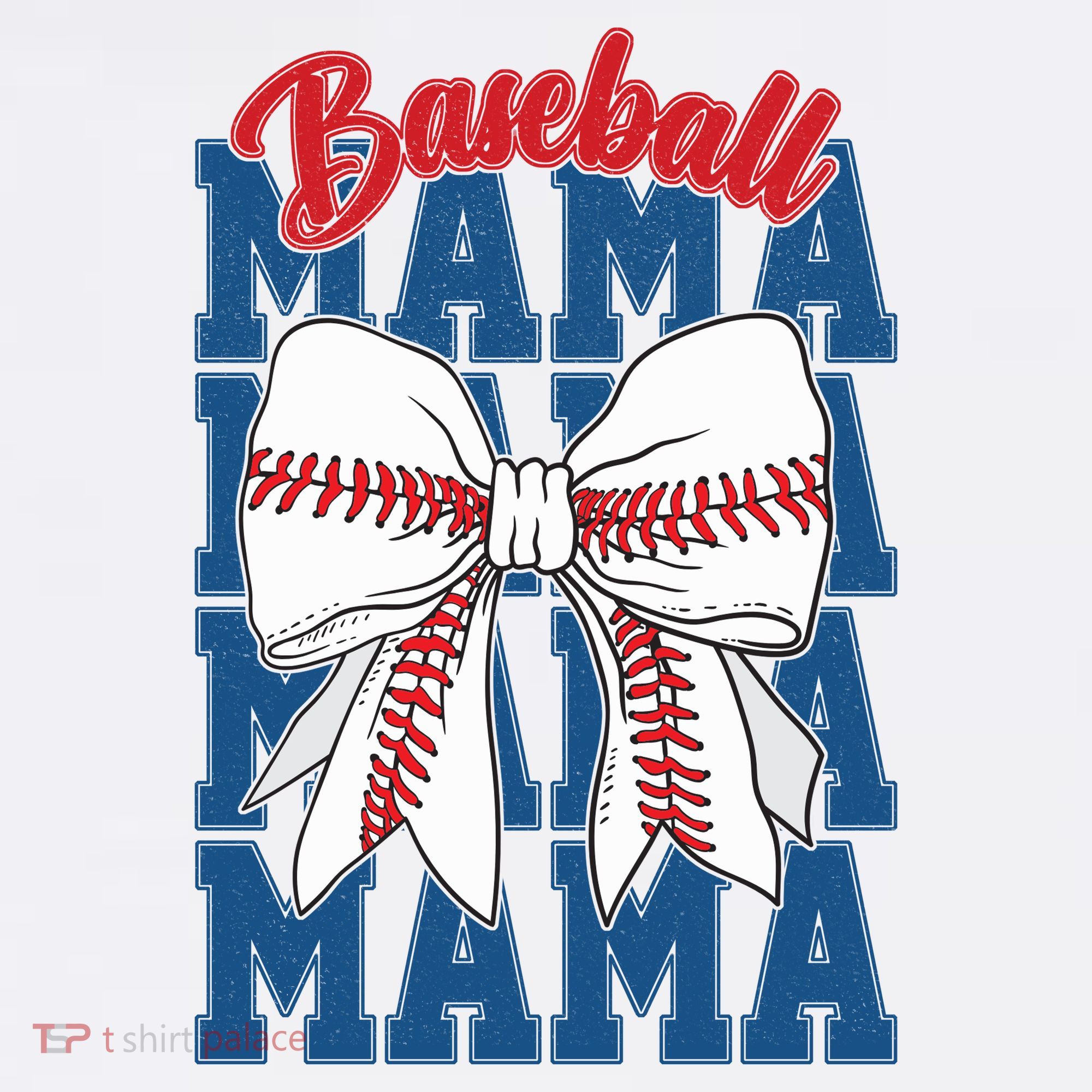Baseball Mama Coquette Bow Game Day Baseball Mom Mother Women's Tank Top