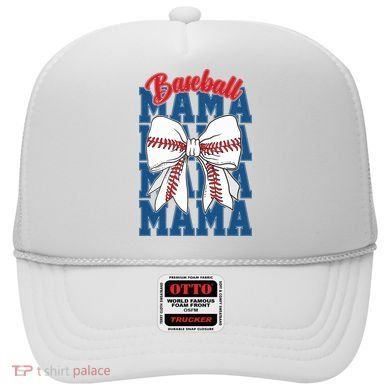 Baseball Mama Coquette Bow Game Day Baseball Mom Mother Hat