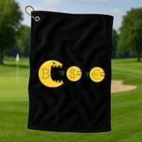 Bitcoin Monster Crypto Golf Towel thumb 1