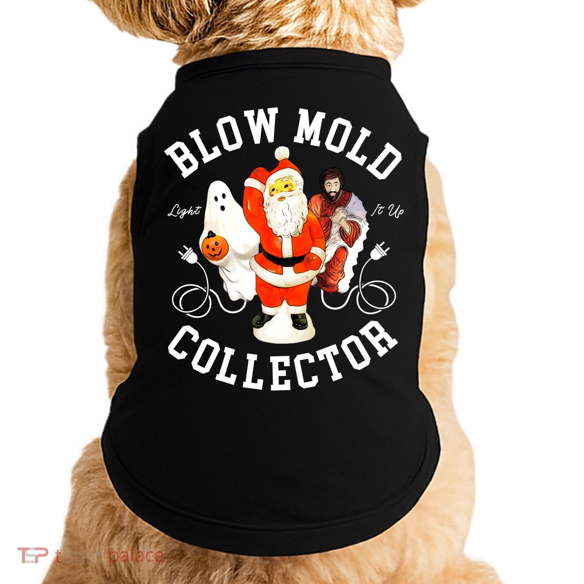 Blow Mold Collector Light It Up Christmas Halloween Doggie Tank