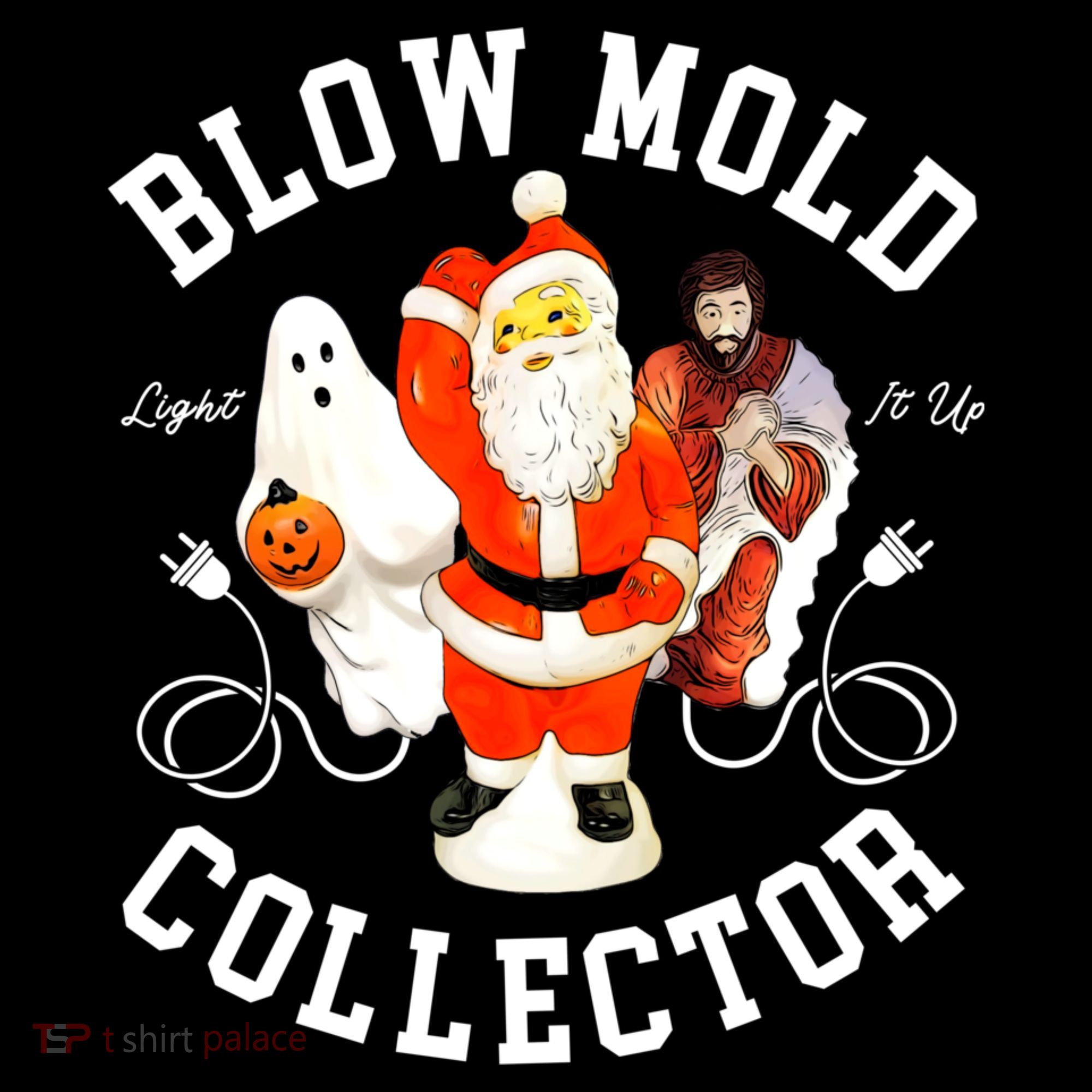Blow Mold Collector Light It Up Christmas Halloween Coffee Mug