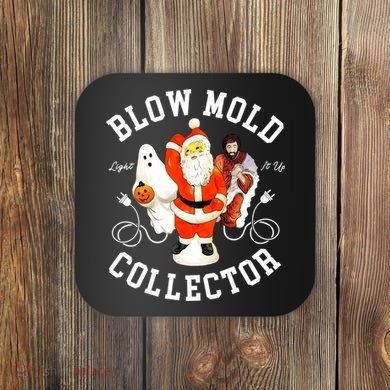 Blow Mold Collector Light It Up Christmas Halloween Coaster