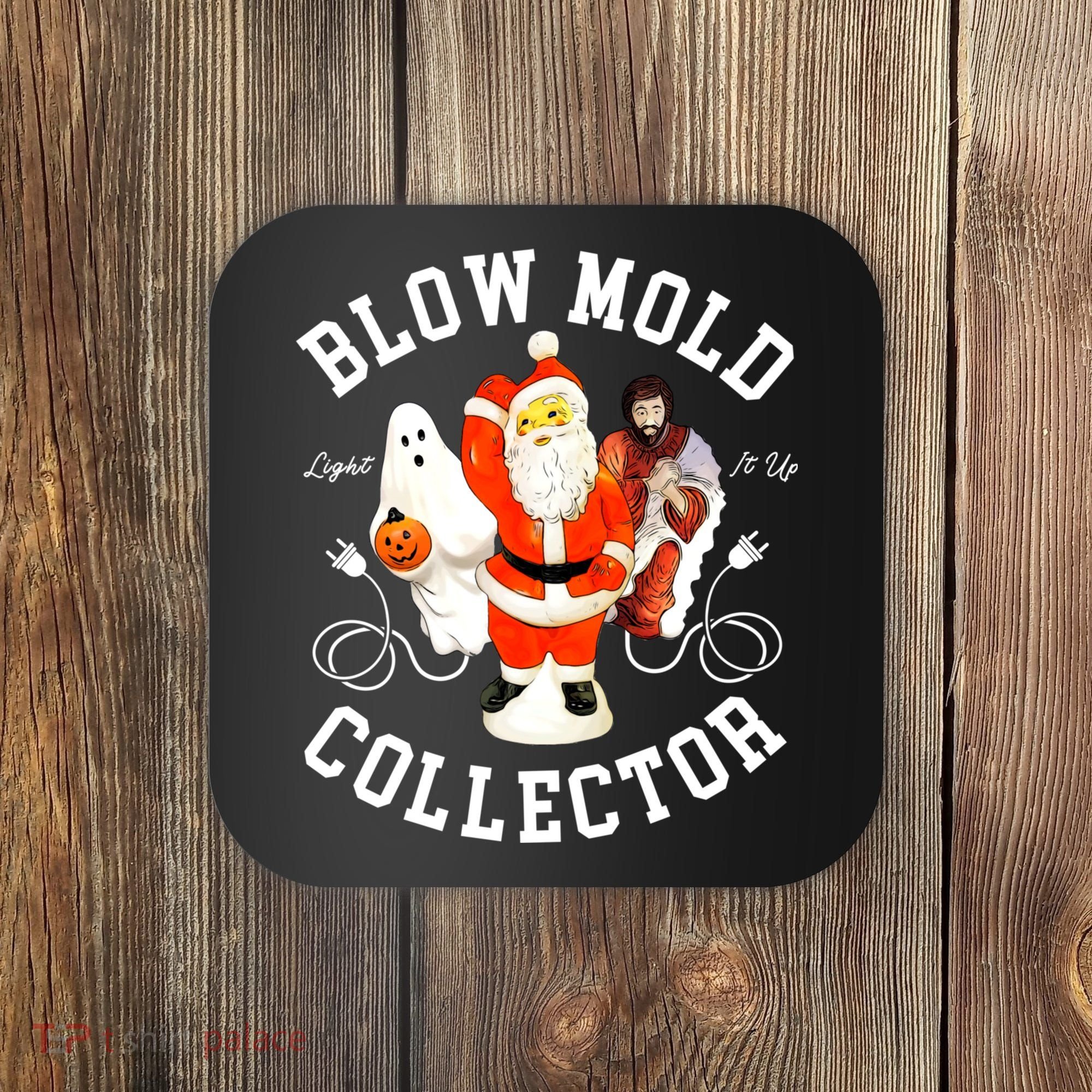 Blow Mold Collector Light It Up Christmas Halloween Coaster