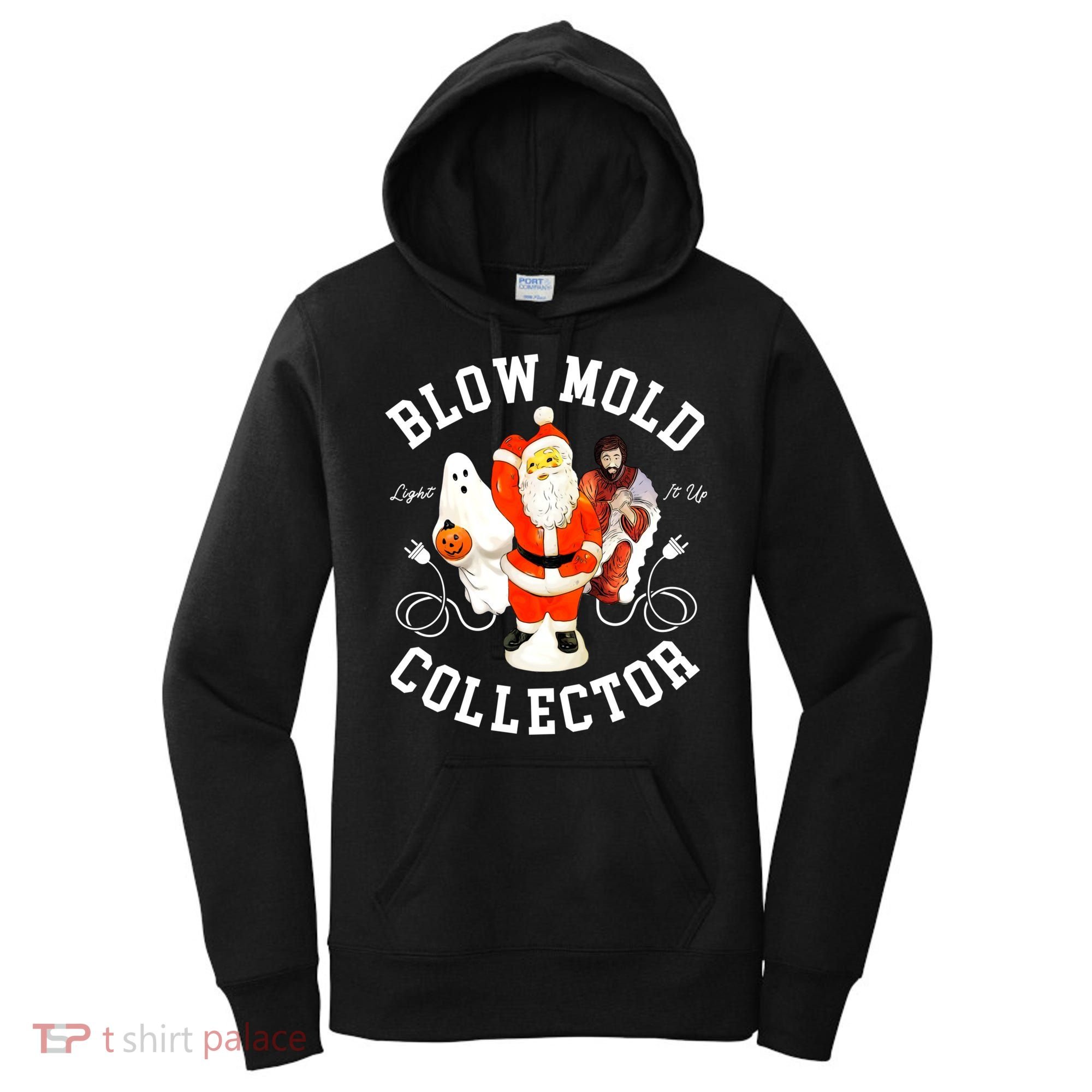 Blow Mold Collector Light It Up Christmas Halloween Women's Hoodie