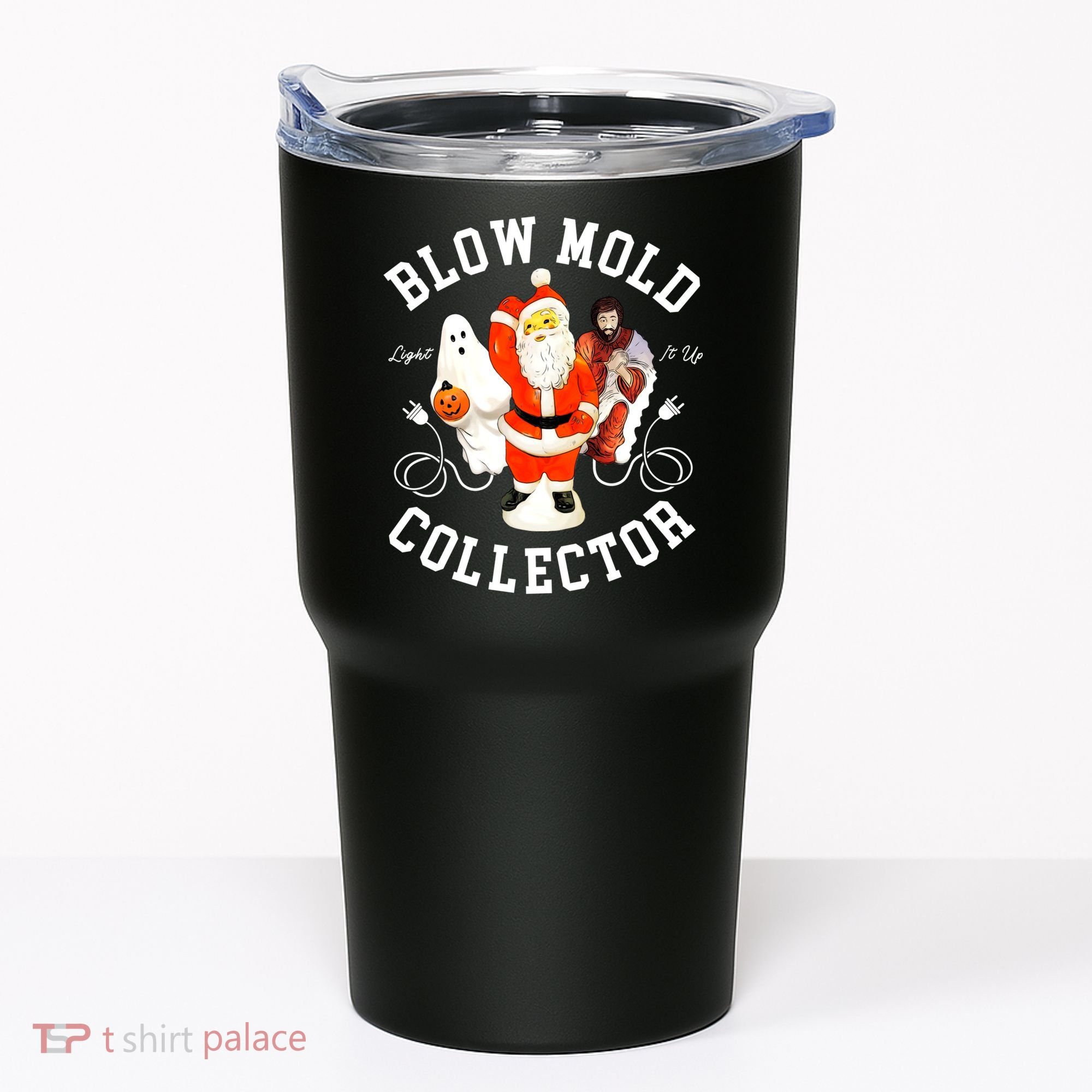 Blow Mold Collector Light It Up Christmas Halloween Tumbler
