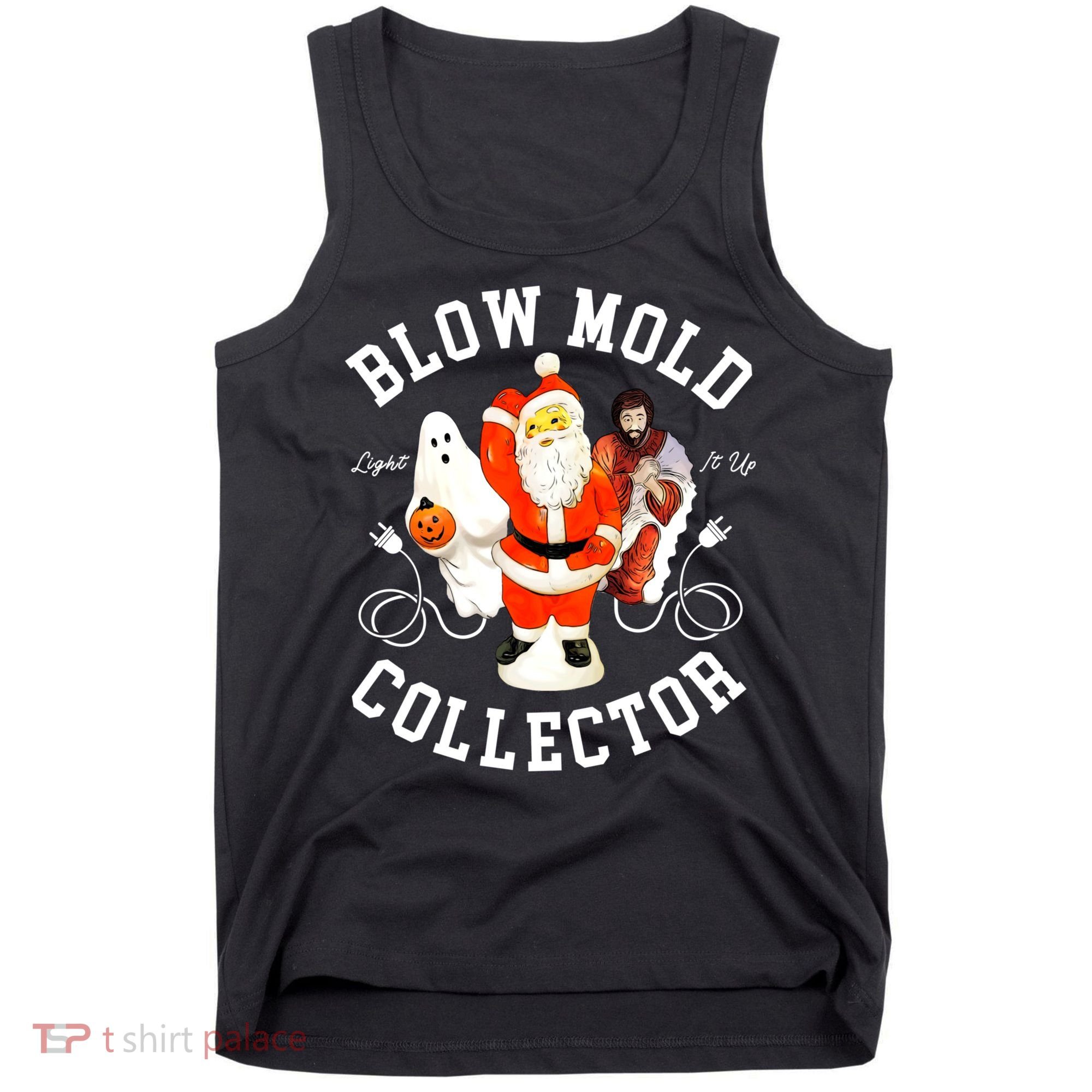Blow Mold Collector Light It Up Christmas Halloween Tank Top