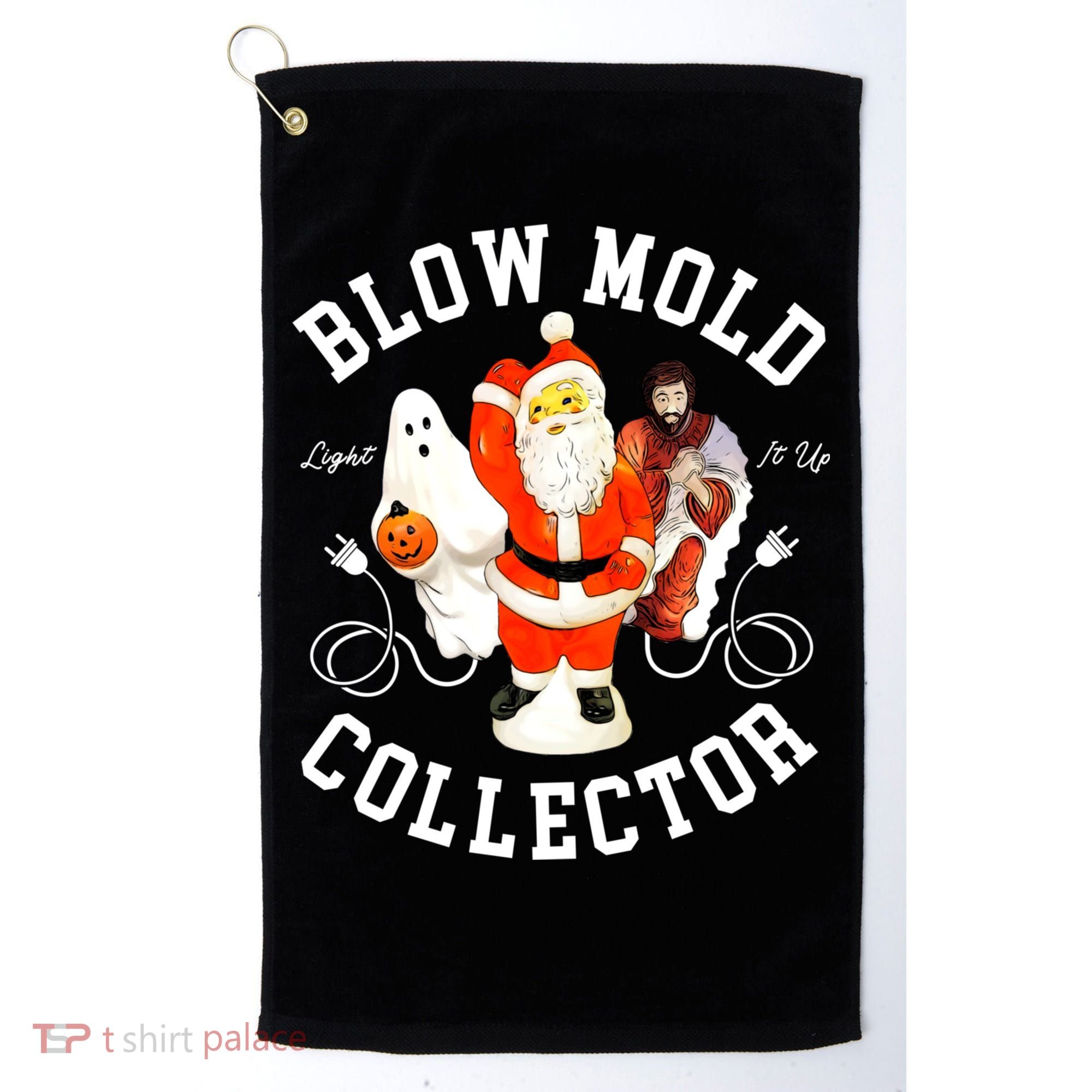 Blow Mold Collector Light It Up Christmas Halloween Golf Towel