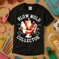 Blow Mold Collector Light It Up Christmas Halloween Kids T-Shirt thumb 3