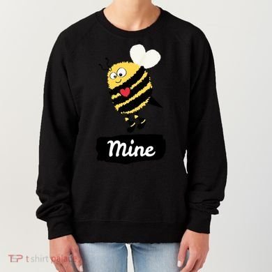Be Mine Cute Funny Bee Bumblebee Honeybee Valentine's Day Gift Women's Sweatshirt