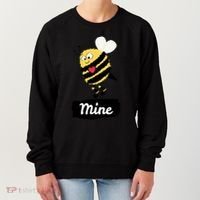 Be Mine Cute Funny Bee Bumblebee Honeybee Valentine's Day Gift Women's Sweatshirt thumb 0