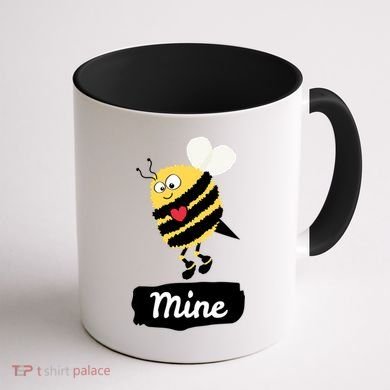 Be Mine Cute Funny Bee Bumblebee Honeybee Valentine's Day Gift Coffee Mug back