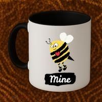 Be Mine Cute Funny Bee Bumblebee Honeybee Valentine's Day Gift Coffee Mug thumb 2