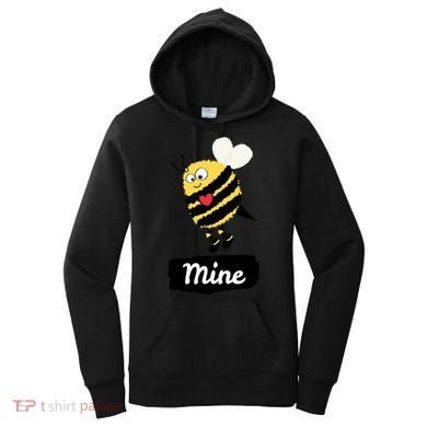 Be Mine Cute Funny Bee Bumblebee Honeybee Valentine's Day Gift Women's Hoodie