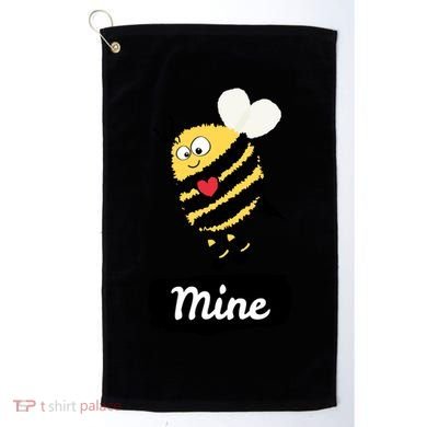 Be Mine Cute Funny Bee Bumblebee Honeybee Valentine's Day Gift Golf Towel
