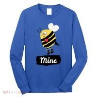 Be Mine Cute Funny Bee Bumblebee Honeybee Valentine's Day Gift Long Sleeve Shirt thumb 0