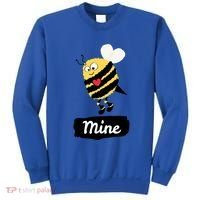 Be Mine Cute Funny Bee Bumblebee Honeybee Valentine's Day Gift Sweatshirt thumb 0