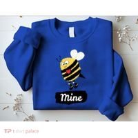 Be Mine Cute Funny Bee Bumblebee Honeybee Valentine's Day Gift Sweatshirt thumb 2