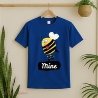 Be Mine Cute Funny Bee Bumblebee Honeybee Valentine's Day Gift T-Shirt thumb 2