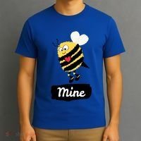 Be Mine Cute Funny Bee Bumblebee Honeybee Valentine's Day Gift T-Shirt thumb 3